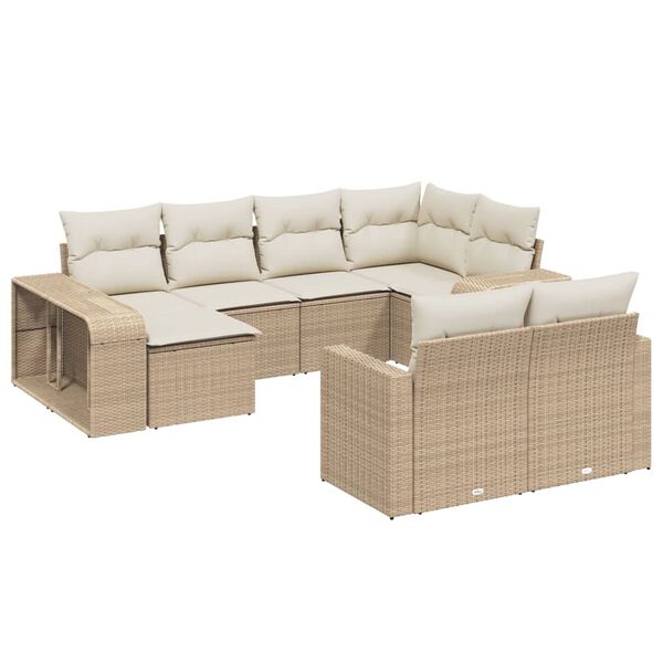 vidaXL Patio Sofa Set Modular Modular Sofa Rectangular Contemporary