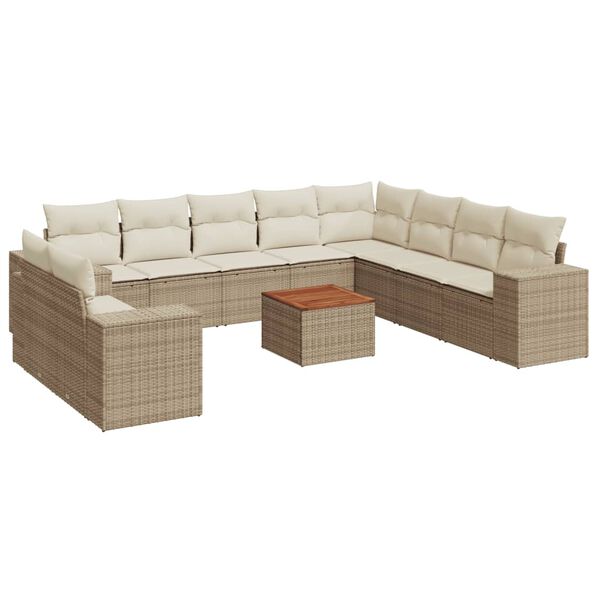 vidaXL Garden Sofa Set Beige