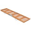 vidaXL Dog Ramp Grey Solid fir wood 47.2 x 11.8 in Collapsible