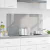 vidaXL Kitchen Backsplash Light grey 39.37 x 19.69 x 0.24 in