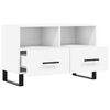 vidaXL TV Cabinet White Engineered Wood Medium TV Cabinet Rectangular