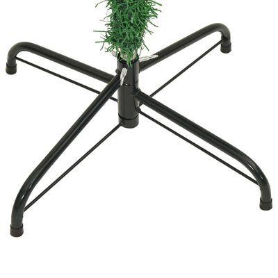 vidaXL Upside-down Artificial Christmas Tree with Stand Green 7 ft