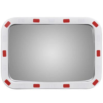 Convex Traffic Mirror Rectangle 16" x 24" with Reflectors