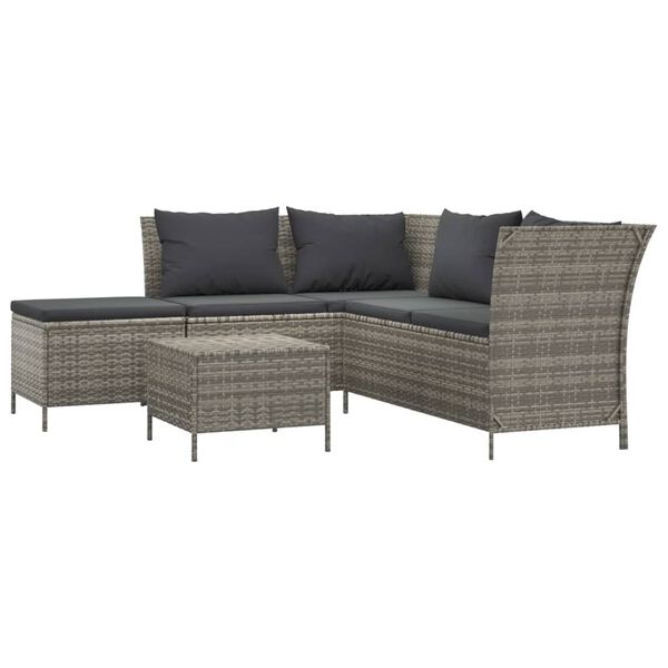vidaXL Garden Lounge Set Grey