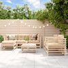 vidaXL Garden Lounge Set Natural wood Solid pine wood Large Modular