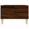 vidaXL Coffee Table Brown Oak Engineered Wood 21.7x21.7x14.4 in