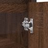 vidaXL Bathroom Basin Cabinet Brown Oak Engineered wood, steel Medium
