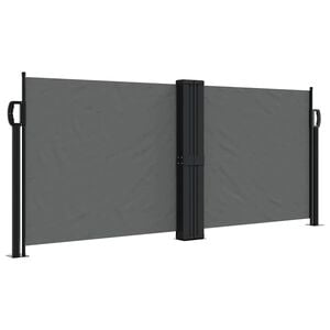 vidaXL Retractable Side Awning Anthracite