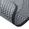 vidaXL Outdoor Carpet Grey Polypropylene (PP) Ø47.2 in Portable