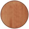 vidaXL Rug Brown Bamboo, Polypropylene 31.5 inches Diameter Rug Round