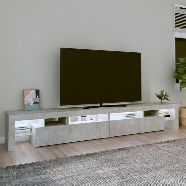 vidaXL TV Cabinet Concrete grey Engineered wood Large TV Cabinet
