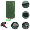 vidaXL Water Tank Green PVC 26.4 gal Collapsible Water Tank