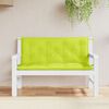 vidaXL Garden Bench Cushion Set of 2 Bright green