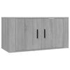 vidaXL Wall-mounted TV Cabinet Set of 3 Grey Sonoma Engineered wood