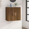 vidaXL Wall Cabinet Brown Oak Engineered Wood 23.6x11.8x23.6 in
