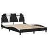 vidaXL Bed Frame Black and White
