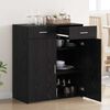 vidaXL Storage Cabinet Black oak 80 x 42.5 x 93.5 cm Engineered wood
