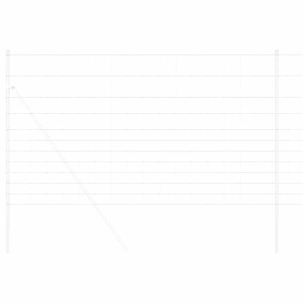 vidaXL Field Fence Gray 4.6'x 32.8'Steel