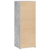 vidaXL Highboard Concrete Gray Engineered Wood Standard Storage