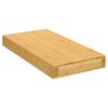 vidaXL Wall Shelf Bamboo with natural grain Varnished Bamboo
