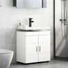 vidaXL Bathroom Cabinet Set TULUM White 23.62 x 13.39 x 24.80 in