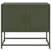 vidaXL TV Cabinet Olive Green Steel Medium TV Cabinet Rectangular