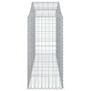 vidaXL Gabion Basket Set of 15 Silver Galvanized Iron
