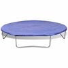 vidaXL Trampoline Black and Blue Steel, PP, PE, EVA foam 14 ft