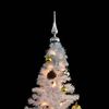 vidaXL Christmas Tree White PVC, steel Medium Christmas Tree