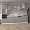 vidaXL Dishwasher Panel Concrete Grey Engineered Wood Durable
