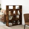 vidaXL Room Divider Smoked Oak Engineered wood Medium Room Divider