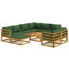vidaXL Garden Lounge Set Green