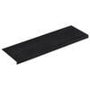 vidaXL Stair Tread Black Rubber 9.8 x 29.5 in Stair Tread Rectangular