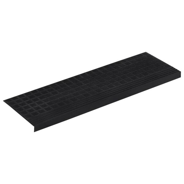 vidaXL Stair Tread Black Rubber 9.8 x 29.5 in Stair Tread Rectangular