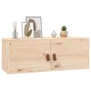 vidaXL Wall Cabinet Set of 2 Natural wood Solid pinewood, engineered wood