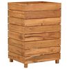 vidaXL Raised Bed Natural Teak Recycled teak wood, steel Medium