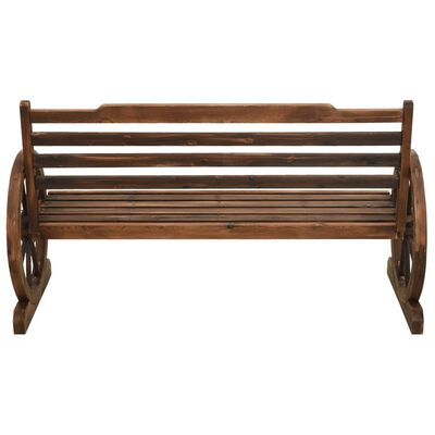 vidaXL Patio Bench 55.9" Solid Wood Fir