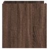 vidaXL Bedside Cabinet Brown Oak Engineered Wood Medium Bedside Cabinet