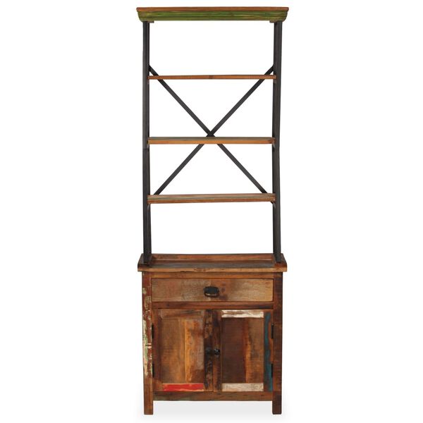 vidaXL Sideboard with Shelves Solid Reclaimed Wood 25.6"x11.8"x70.9"