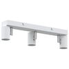 vidaXL Ceiling Spotlight White 14.96 x 2.56 x 4.53 in Metal