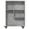 vidaXL Narrow Storage Trolley Concrete Grey Engineered Wood Narrow