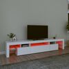 vidaXL TV Cabinet White Engineered wood 84.6 in Width TV Cabinet