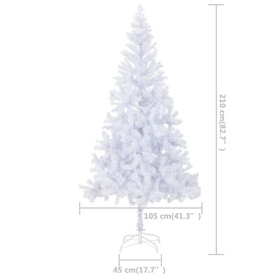vidaXL Artificial Christmas Tree with LEDs&Ball Set 82.7" 910 Branches