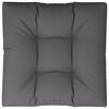 vidaXL Pallet Cushion Anthracite 27.6"x27.6"x4.7" Fabric