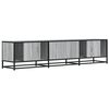 vidaXL TV Cabinet Gray Sonoma Engineered wood, Metal 70.9 in long