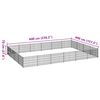 vidaXL Dog Kennel Silver Steel Large Durable Dog Kennel Rectangular