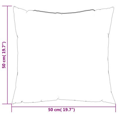 vidaXL Throw Pillows 4 pcs Gray 19.7"x19.7" Fabric