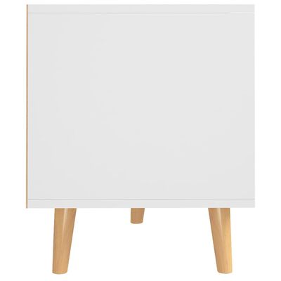 vidaXL TV Stand White 35.4"x15.7"x19.1" Engineered Wood