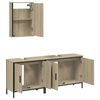 vidaXL Bathroom Furniture Set Sonoma Oak