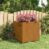 vidaXL Planter Rusty metal Corten steel Medium Durable Planter